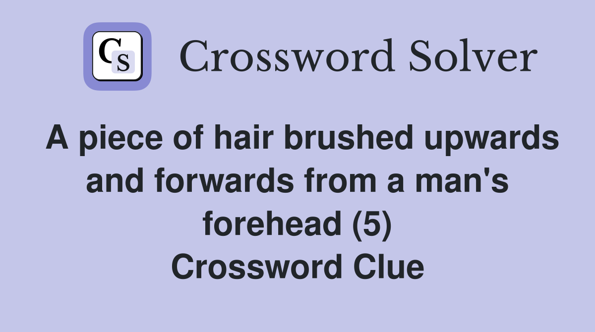 Hair pieces 2025 crossword clue